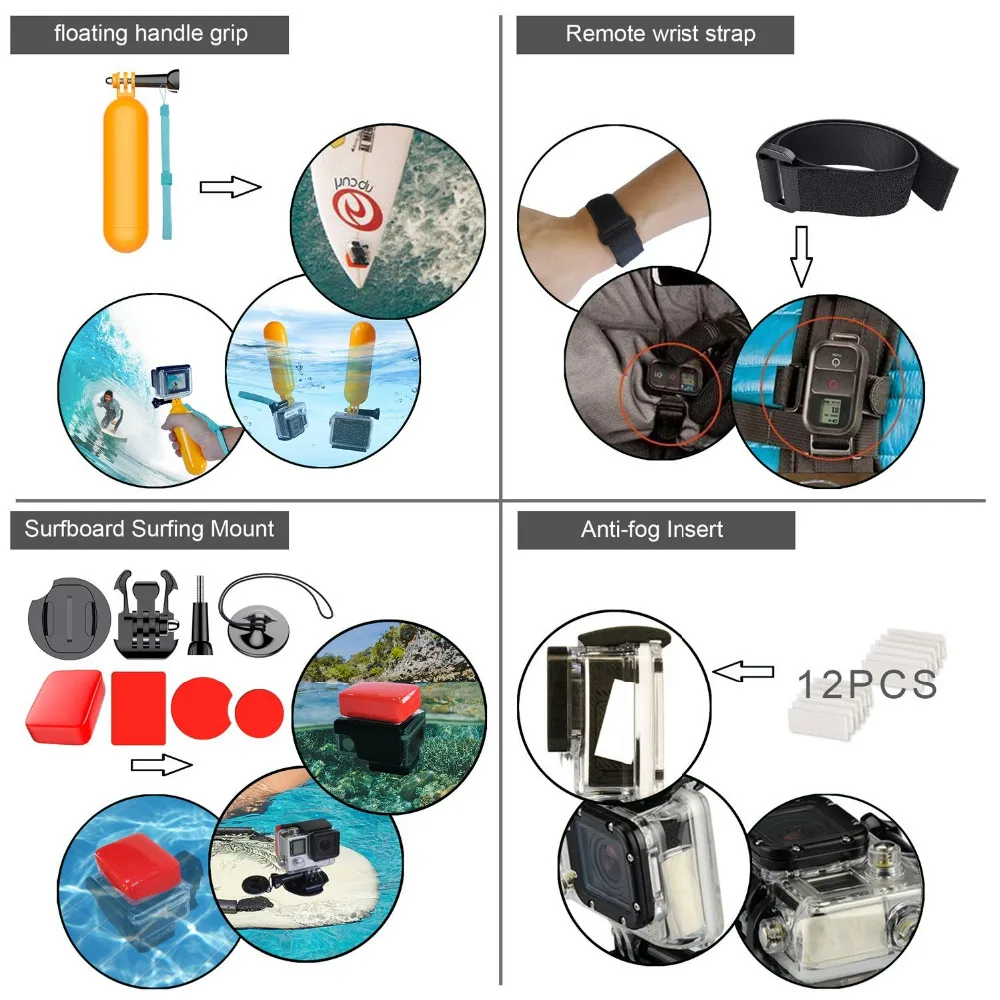 Soocoo на общий Открытый Спортивные Комплект для EKEN SJCAM и GoPro Hero действие экшн камера