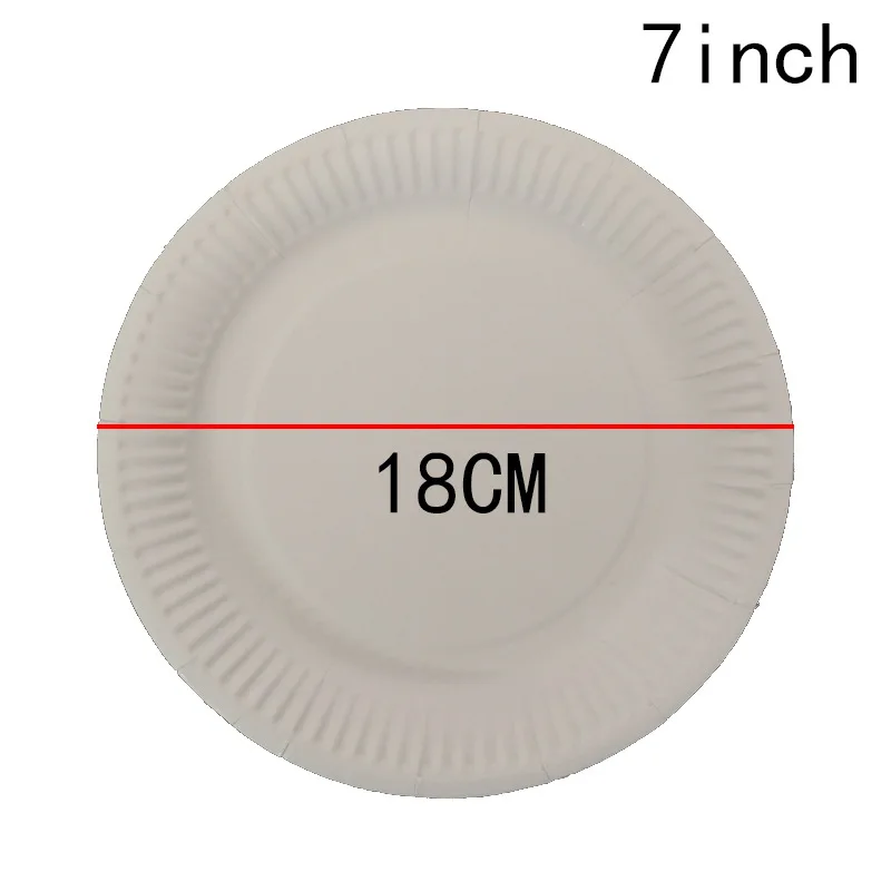 10pcs/lot Black plates kids birthday party supplies Solid Color paper dishes black color theme disposable | Дом и сад