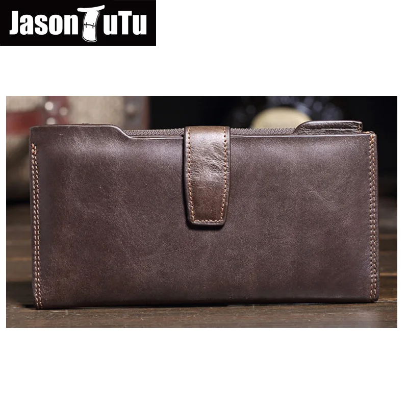 Мужской Длинный кошелек из натуральной кожи сумка для денег мужской Натуральная