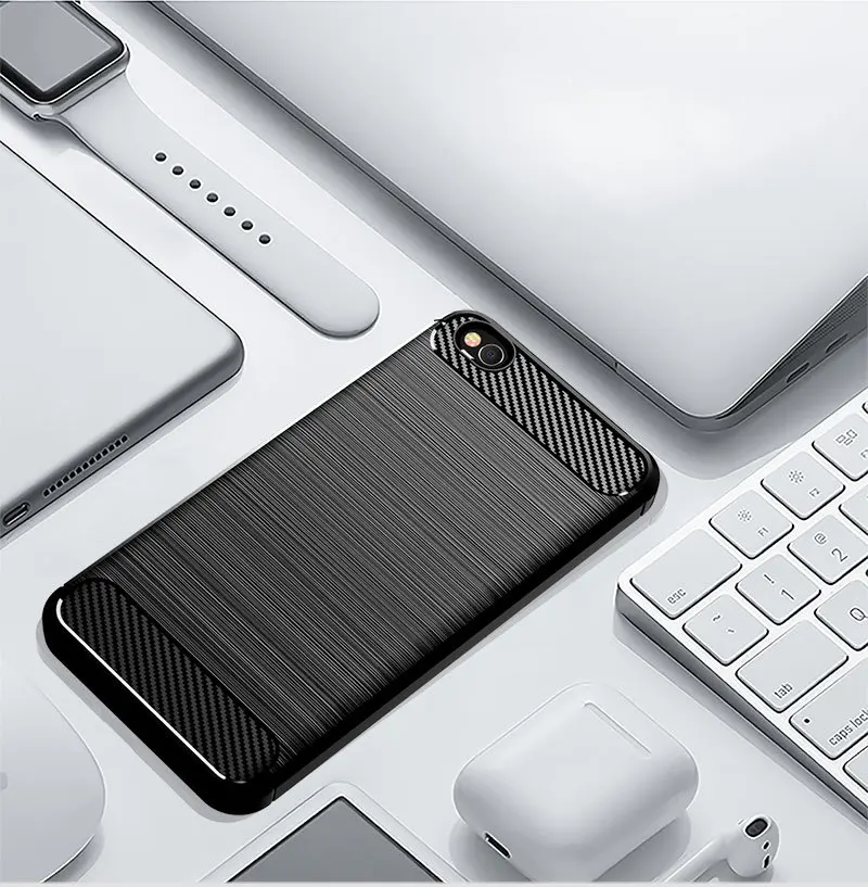 Чехол для Xiaomi Redmi Go Противоударная задняя крышка телефона мягкий чехол из волокна