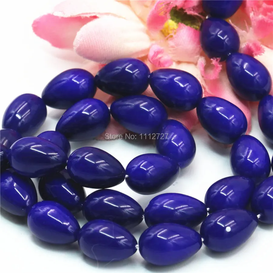 Украшения для женщин и девочек 9x13 мм темно синие рождественский подарок имитация