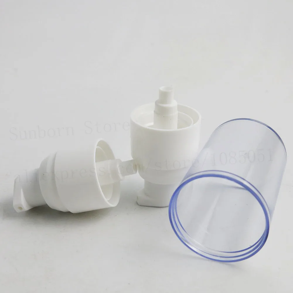 Пустая многоразовая белая Вакуумная бутылка-дозатор для крема лосьона 12x15 мл 30 50 1