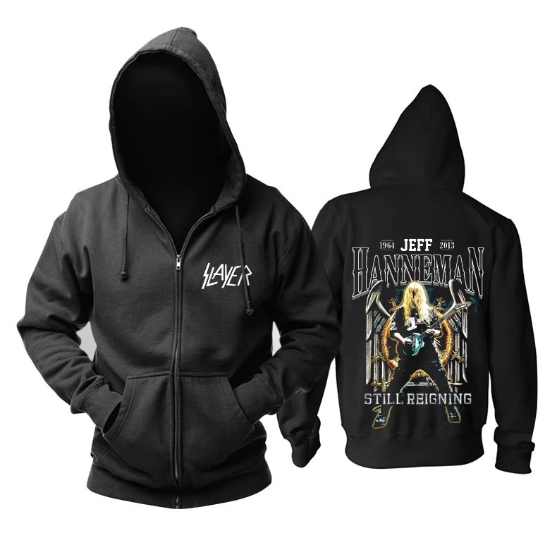26 дизайнов Slayer, хлопковые мягкие толстовки в стиле рок, куртка в виде ракушки, толстовка на молнии в стиле панк с тяжелым металлом, флисовая верхняя одежда sudadera Skull - Цвет: 14