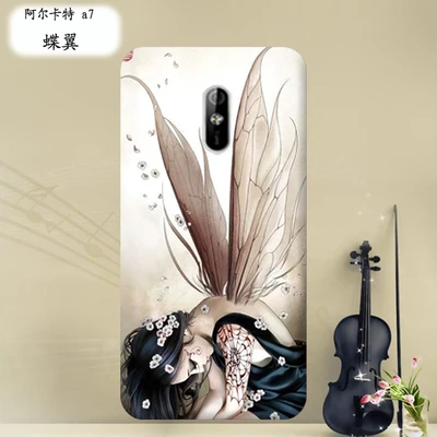 New Arrival Case For Alcatel A7 Cartoon Colored Drawing TPU Gel Soft Painted Cover | Мобильные телефоны и аксессуары