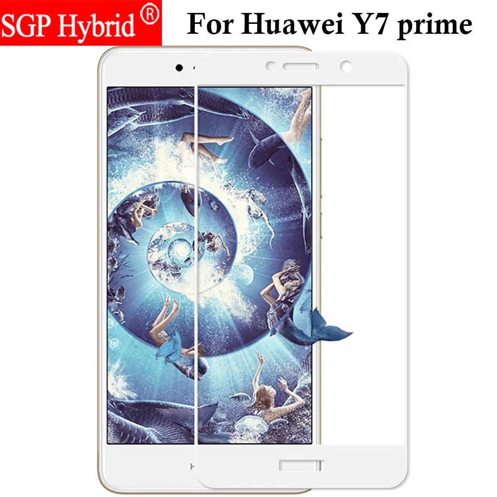 9H полное покрытие закаленное стекло Защита экрана для Huawei Y7 Prime / Y 7 TRT L53 защитный