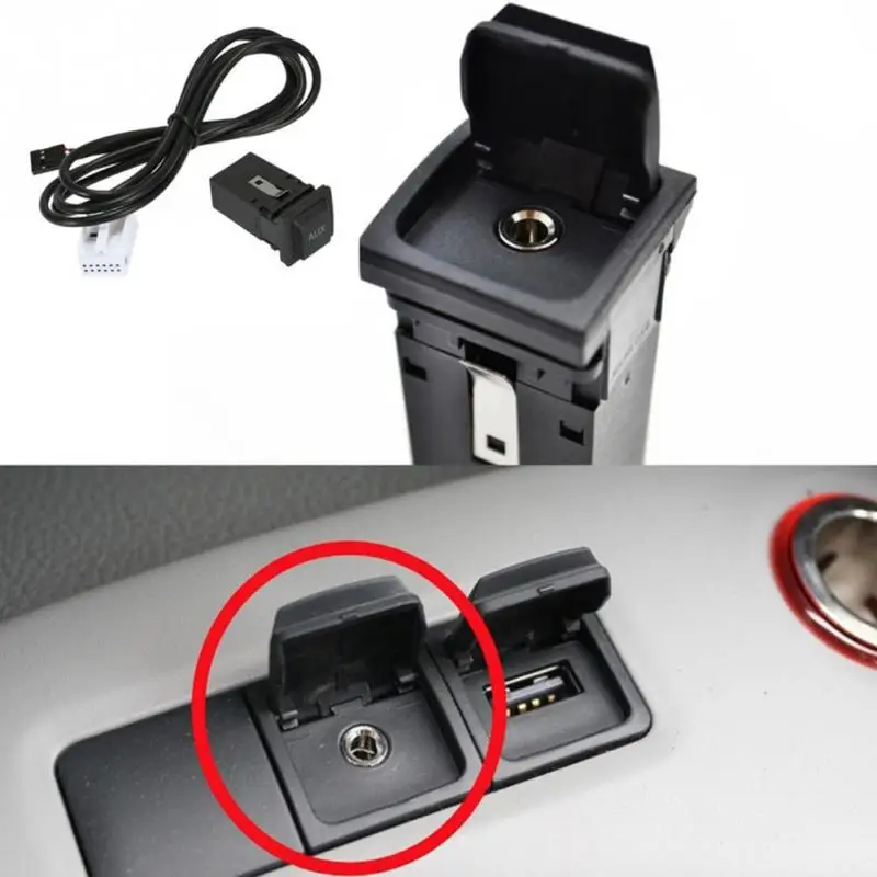 Прочный CD-плеер автомобиля AUX USB кабель Кнопка переключения для V W JE TTA GOLF MK6 MK5 RCD510