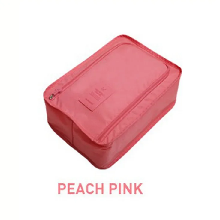 Pink Удобная дорожная сумка для хранения, нейлон, 6 цветов, портативный органайзер, сумки, мешок для сортировки обуви, многофункциональный - Цвет: Pink