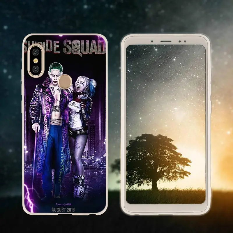 Silicone 13 Etui чехол для телефона для Xiaomi redmi Примечание 8 iPhone 7 6 plus 5 iPad Pro redmi 7 8 6pro 6a s2 5a 4a 4x y3 5plus 7A "," Харли Квинн "Джокер", с принтами "отряд самоубийц"," - Цвет: Silicone 13