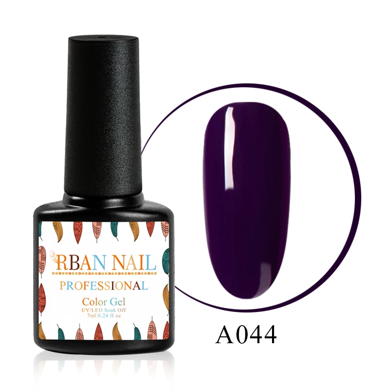 M30044 RBAN NAIL 7 мл чистый Гель-лак для ногтей замачиваемый УФ светодиодный Гель-лак Стойкий черный белый розовый основа для ногтей Гель-лак для маникюра - Цвет: M30044