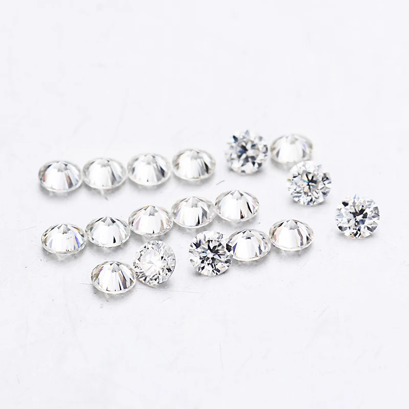 

small size GH color 180pcs/pack 0.8mm round shape brilliant cut moissanites loose stone for jewelry making wholesale