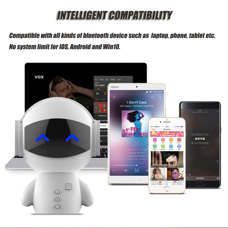 JINSERTA Bluetooth беспроводные Мультяшные портативные мини колонки стерео музыкальные