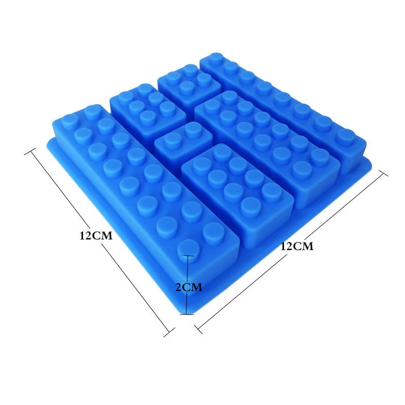 Силиконовые LEGO Кирпич Стиль квадратная форма для льда шоколада прессформы торта
