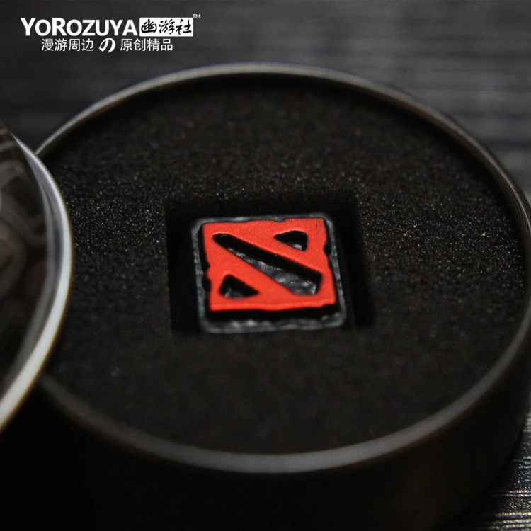 

1pc zinc-plated aluminum alloy ZNAL903 key cap for DOTA 2 Mechanical keyboard Stereoscopic relief keycap R4 Height