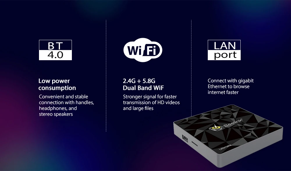 Beelink GT1 Ultimate ТВ коробка Android 7 1 3g Оперативная память 32G Встроенная Amlogic S912 Octa Core 2 4G &amp