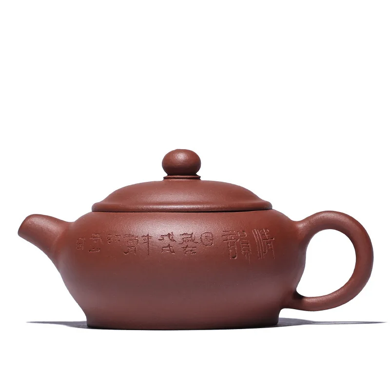 Чайная руда фиолетовая грязь плоский горшок ручной работы Zhou Ting фиолетовый песок