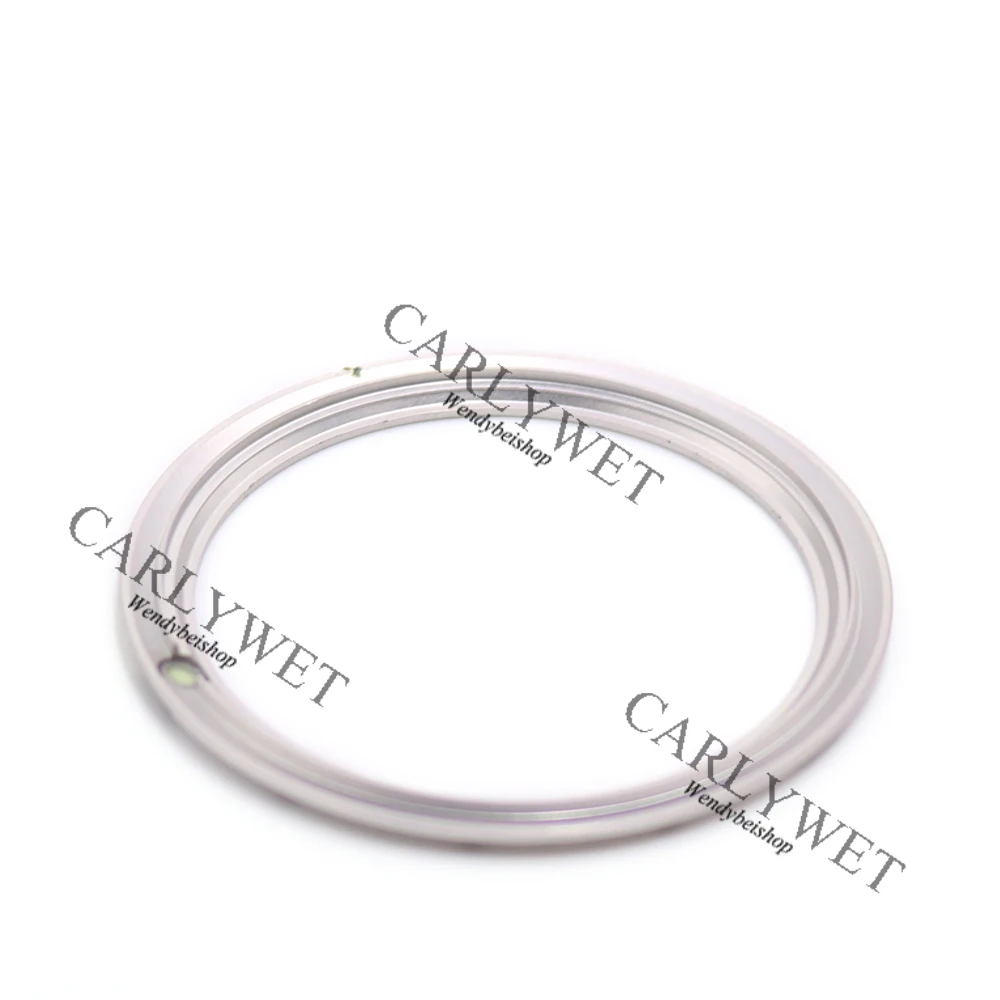 CARLYWET Wholesale High Quality Aluminum Silver with Black Writing Watch Bezel Insert for 2231