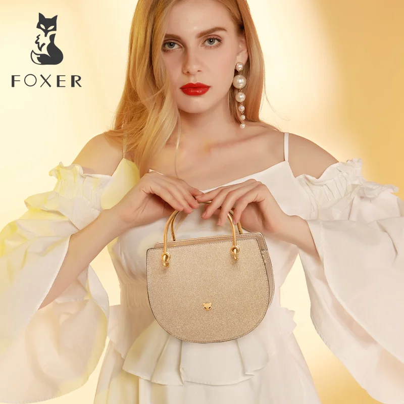 FOXER брендовая Новая Женская Блестящая сумка на плечо женская модная ночная
