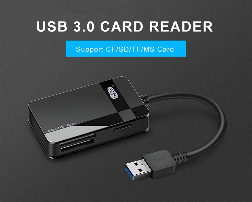 Kawau C368 все-в-одном USB 3,0 SD/TF/CF/MS кард-ридер Поддержка 512G карта памяти адаптер кард-ридеры