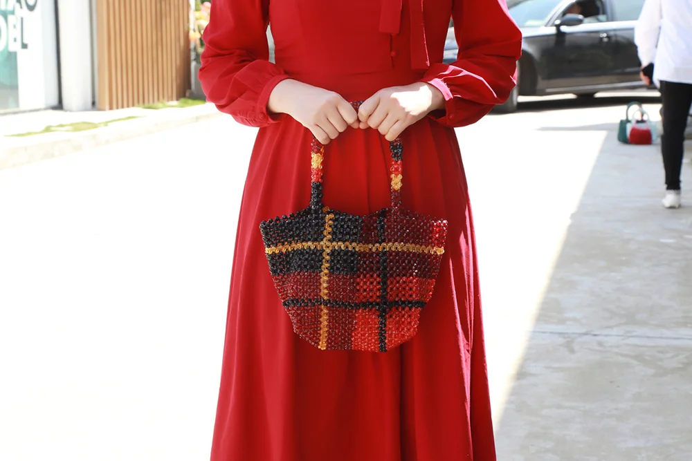 Интернет знаменитая жемчужная сумка для девочек новинка 2019 цветная Han Chao версия