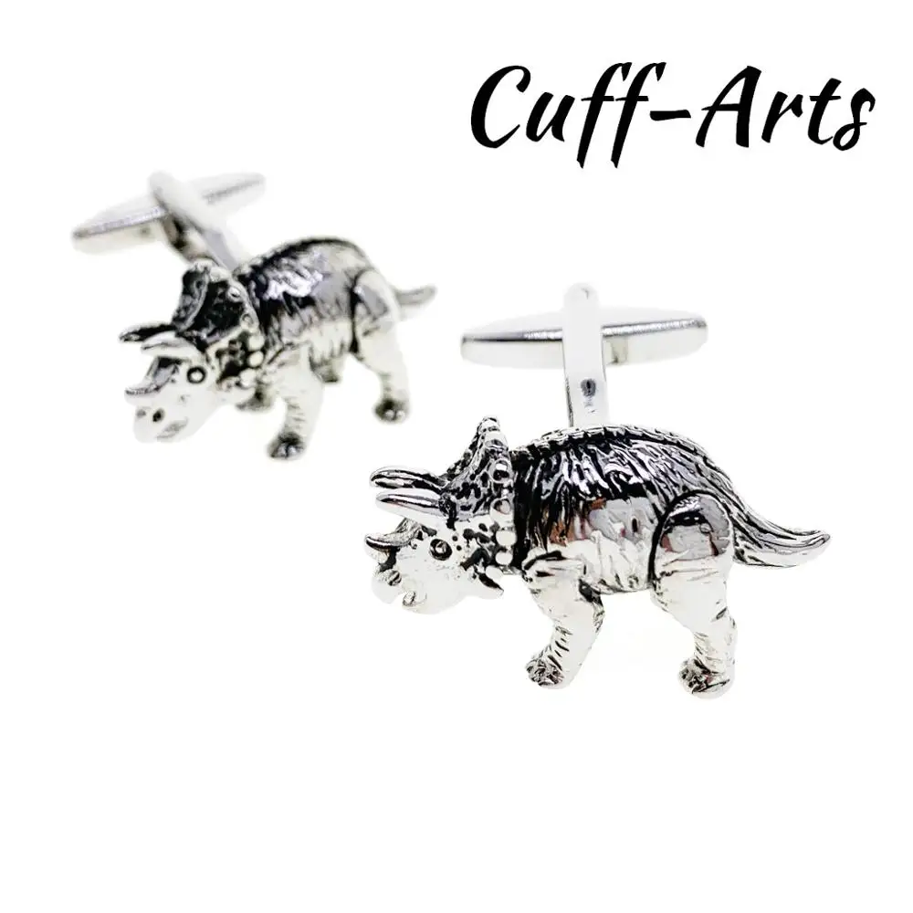 

Cufflinks for Men Triceratops Dinosaur Cufflinks Gemelos Gemelli Spinki by Cuffarts C10415