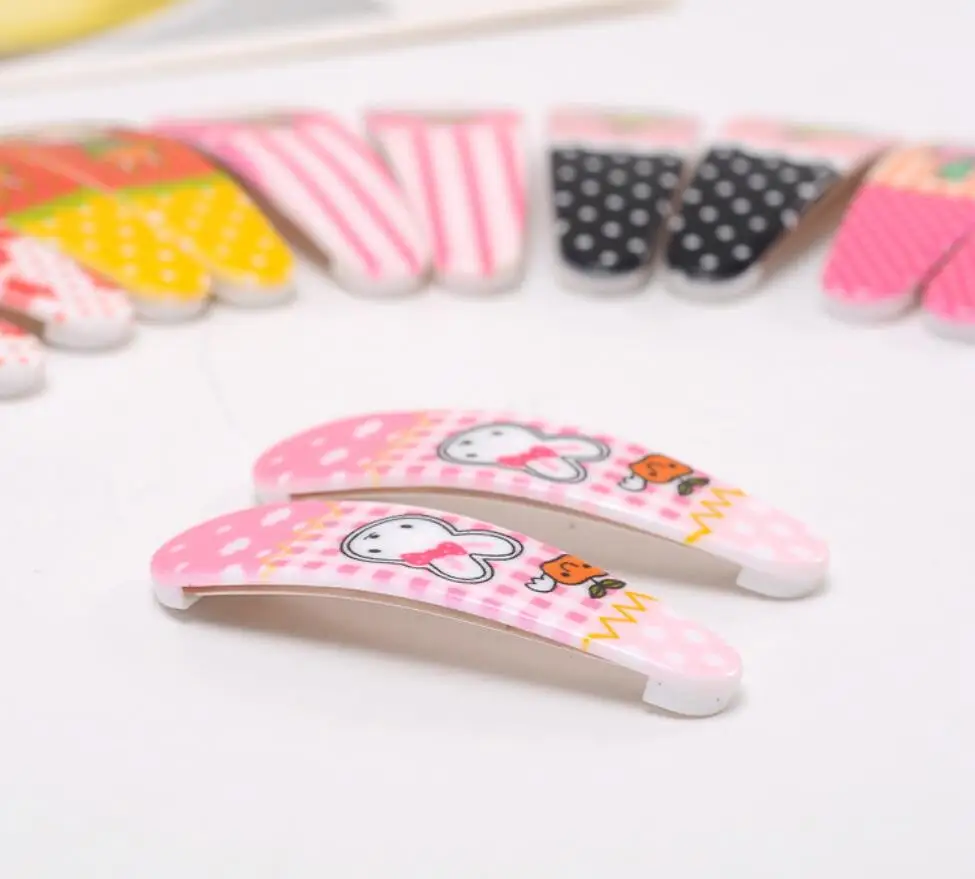 44pcs/lot Baby Girl Kids Hair Accessories Cartoon Flower Bear Pattern Clips Hairpins | Детская одежда и обувь