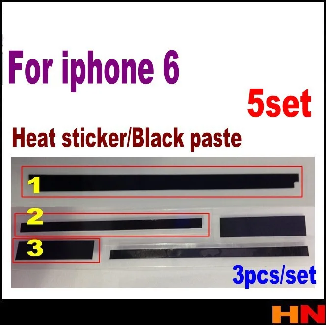 5 комплектов для iphone 6 4 7 ''ЖК экран подсветка наклейка черная резиновая паста