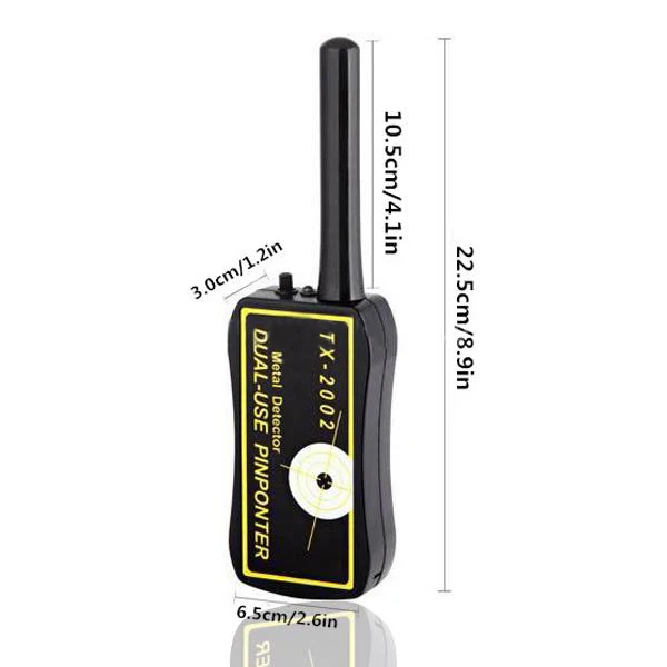 TX-2002 двойного назначения металлоискатель Pinpointer Finder водонепроницаемый вал зонда +