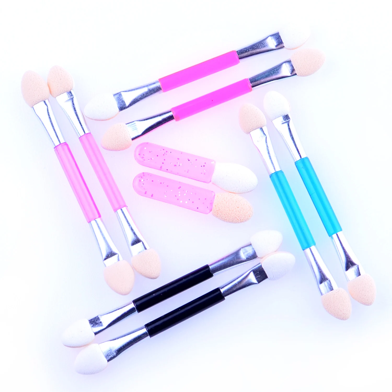 10 шт. губчатых кистей для теней век косметический инструмент двухсторонний набор