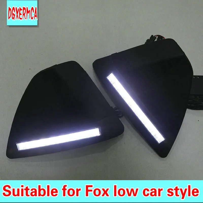 2 шт дневные противотуманные отверстия для Ford Focus Хэтчбек 2009 2010 2011 2012 2013 Светодиодный светильник 12v противотуманный светильник