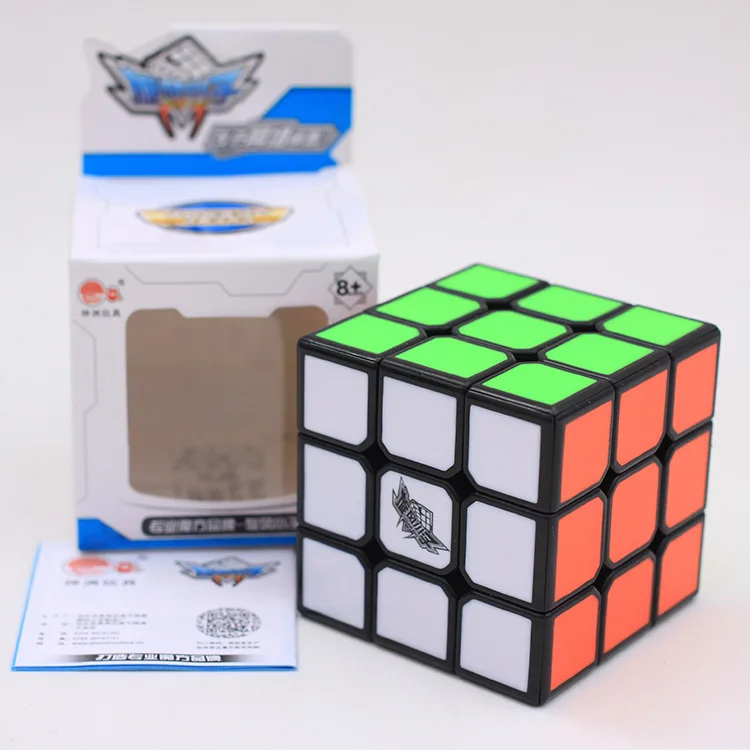 Новое поступление циклонный куб FeiKu для мальчиков 3x3x3 волшебный черный