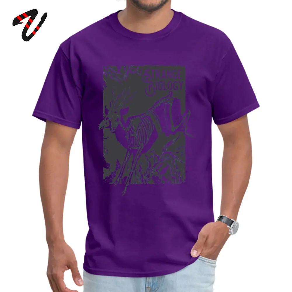 Необычная биология Антилопа Скелет Футболка Slim Fit SS дизайн Boku No Hero academic Ткань