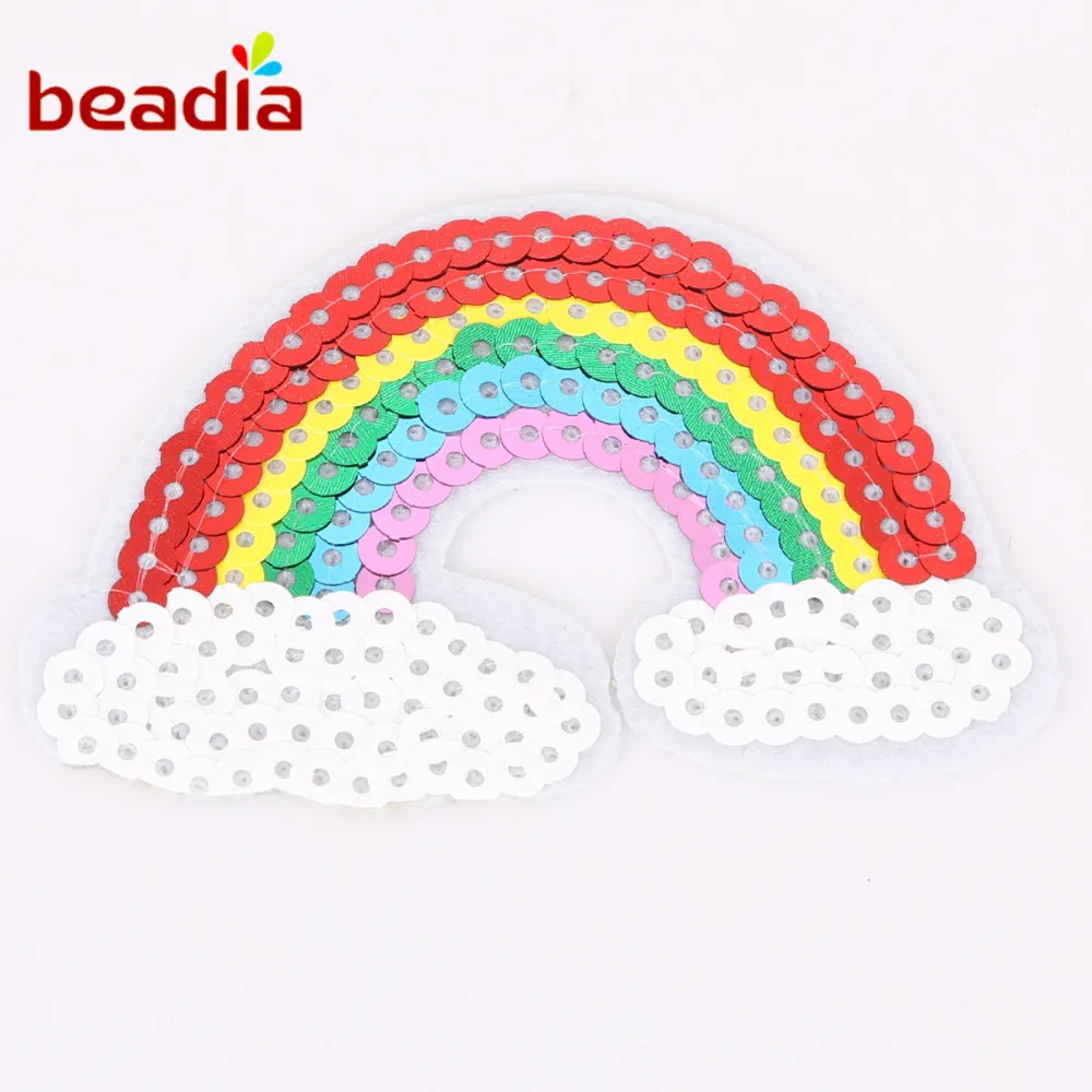 15 шт./компл. форма фруктов/радуги/и т. Д. Нашивки железные на Вышитые Аппликации