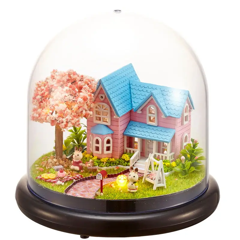 B16 CUTEBEE кукольный дом Миниатюрный DIY кукольный домик с деревянная мебель для дома игрушки для детей подарок на день рождения B21 - Color: B16