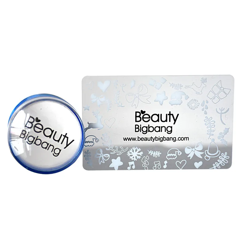 BeautyBigBang набор пластин для штамповки ногтей резиновый штамп для скребка для ногтей прозрачный желе цветок ручка для дизайна ногтей штамп для штамповки ногтей