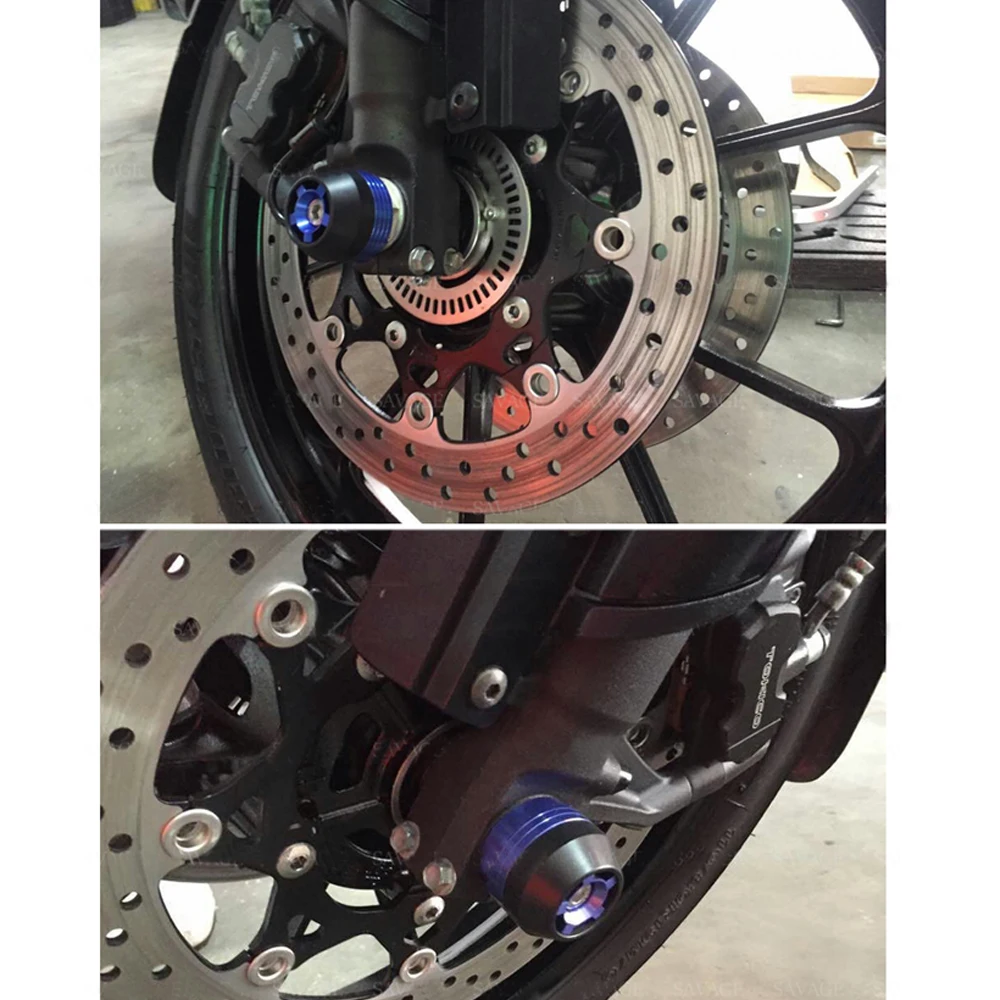 Для HONDA CB400 VTEC CB1100 CB1000R CB1300SF передняя ось вилка крушение слайдер мотоцикл колеса