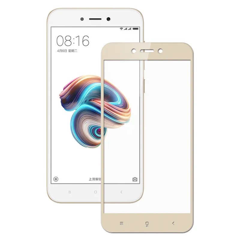 Для Xiaomi Redmi 5A закаленное стекло крышка для телефона, которая полностью закрывает переднюю часть экрана протектор ТОНКАЯ БРОНЯ пленка для Redmi5A
