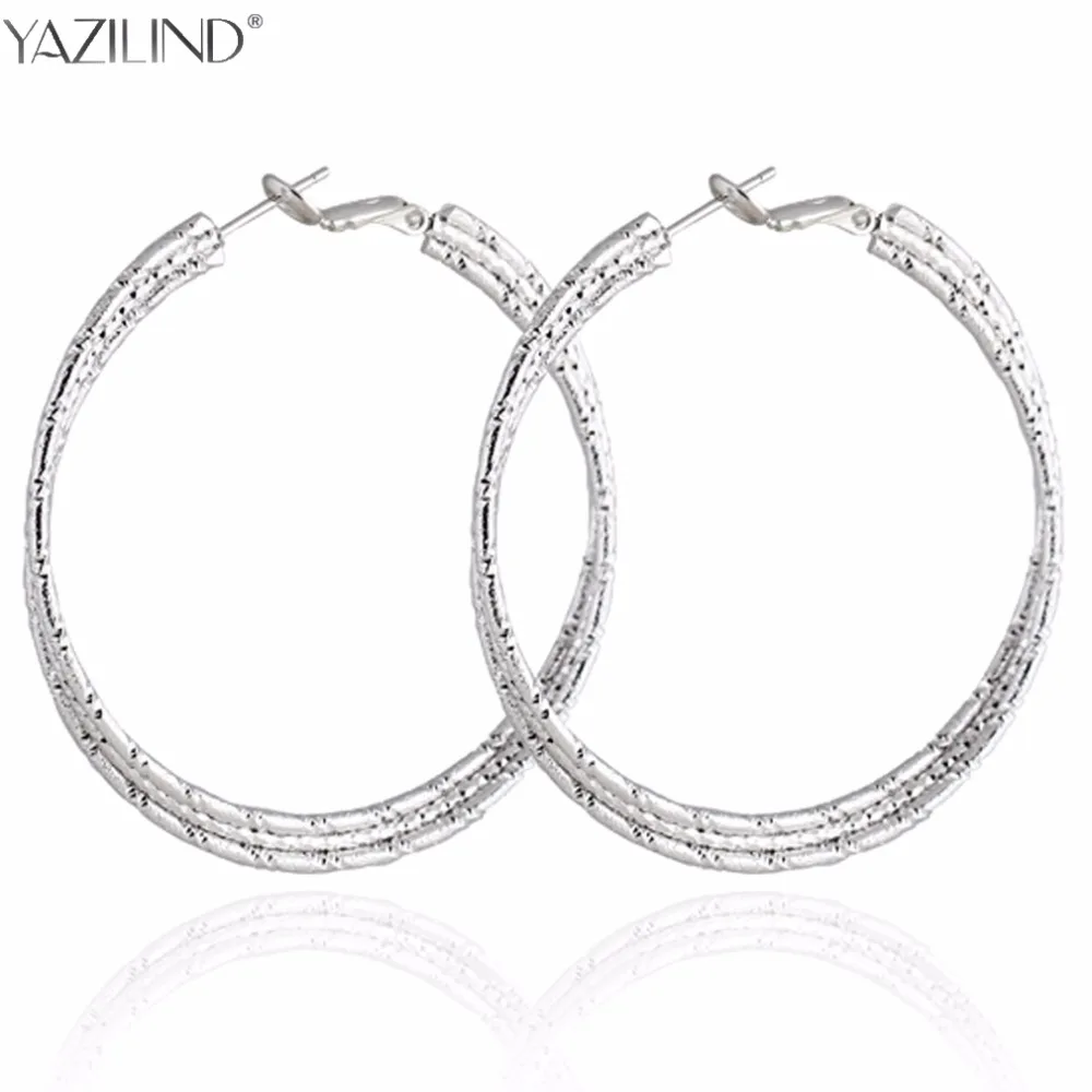 Большой круглый Серьги Баскетбол жены Мода серебро Цвет Модные украшения