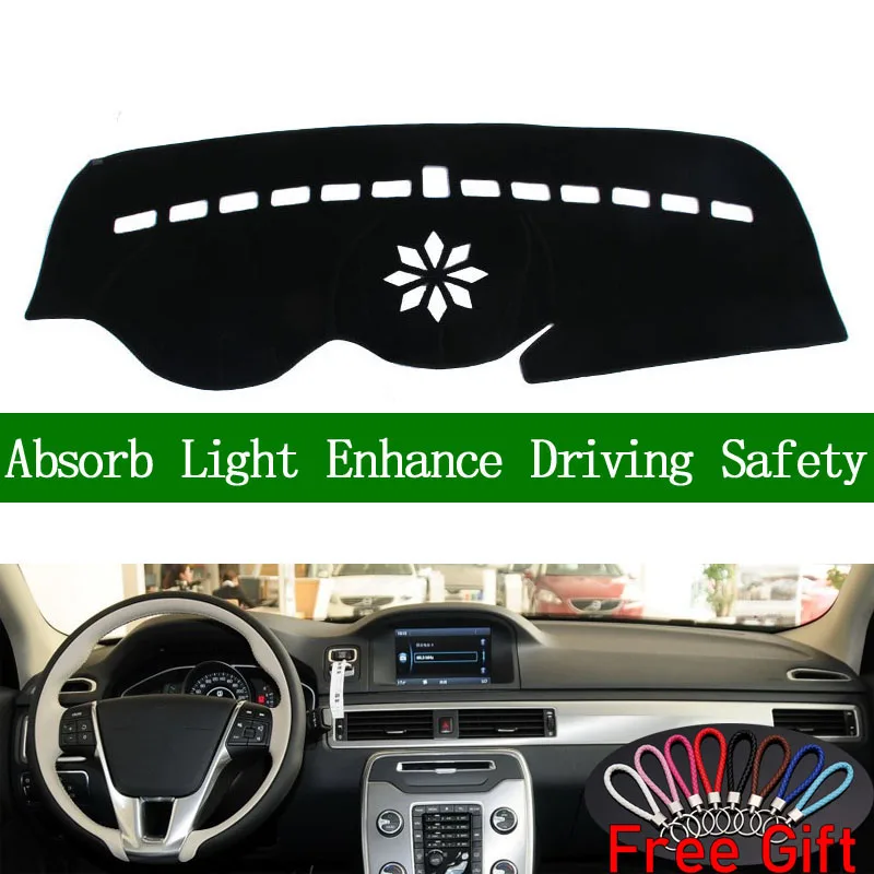Для volvo S80L 2012 2013 2014 2015 Крышка приборной панели солнцезащитный тент нескользящий