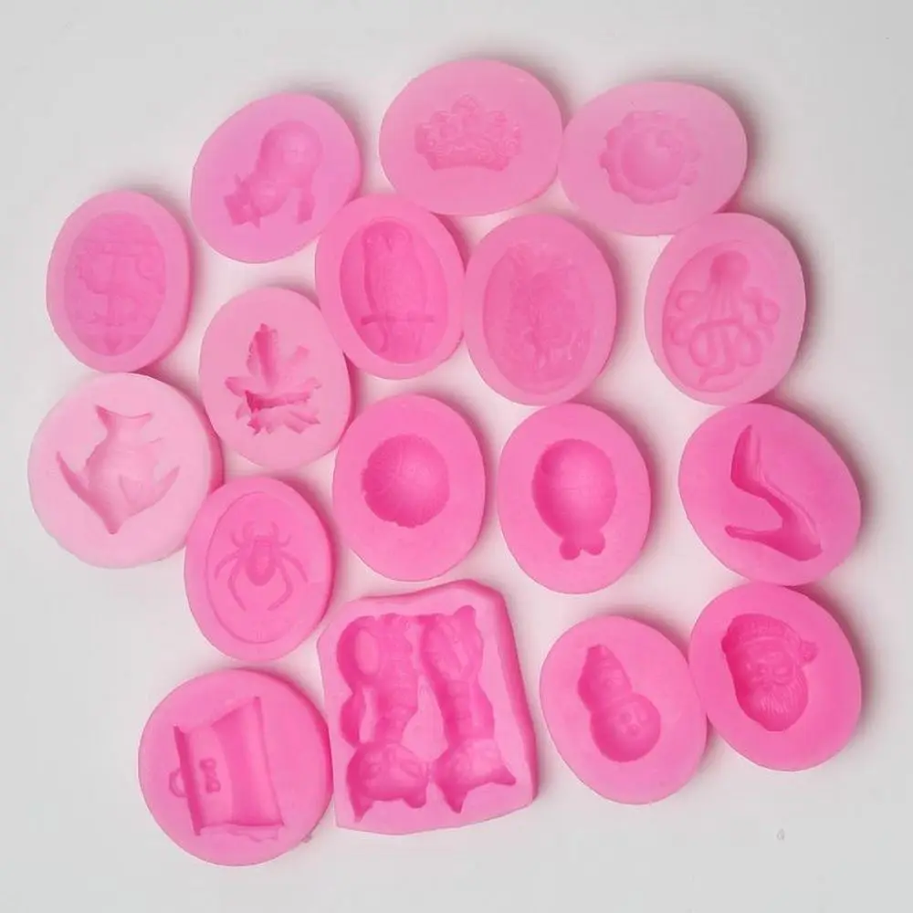 E1001 девушка Гибкая силиконовая форма мини для кексов, помадки Gumpaste BKSILICONE