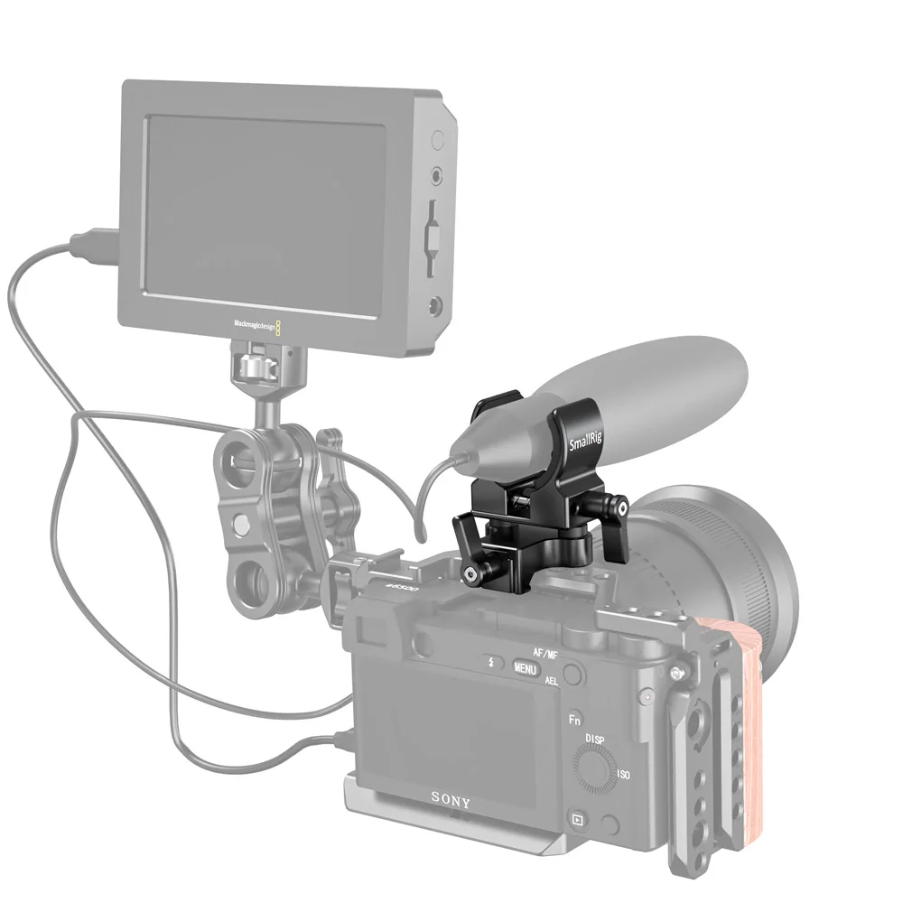 SmallRig DSLR Camera Cage Microphone Holder (NATO Clamp) With 19-25mm Diameter Shock Clamp - 2351 | Электроника