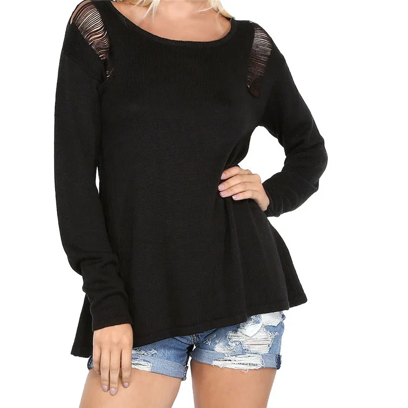 WOMAIL Good Deal Women 2017 Winter Warm Sweater Knitting Hearted Sleeve Loose Knit Knitwear TopS Drop Shipping Gift#A30 | Женская одежда