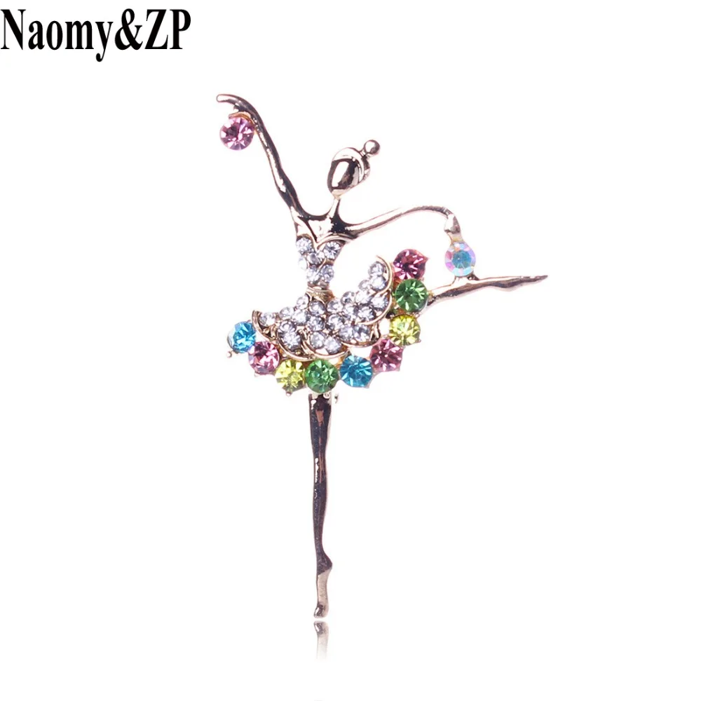 Naomy и ZP Броши для женщин балетные костюмы танцев девочек стразы брошь броши штырь