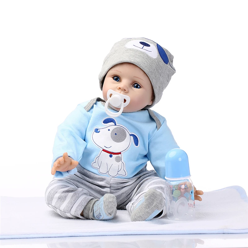 NPK 22 inch 55cm Silicone Reborn Dolls Lifelike Baby Doll Boys Newborn Fashion Kids Christmas Gift New Year | Игрушки и хобби