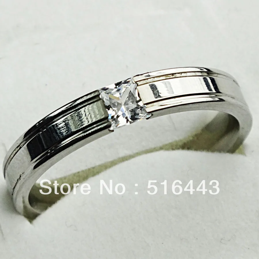 Мужское кольцо 10 шт нержавеющая сталь чистый Фианит обручальные кольца для