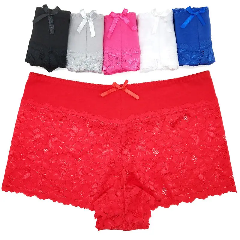 600 шт./партия средняя посадка трусы-боксеры для молодых девушек сексуальные