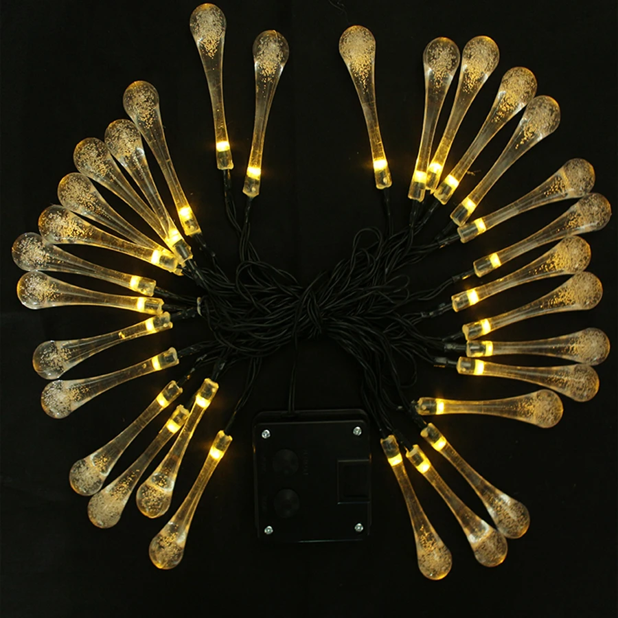 Уличная гирсветильник на солнечной батарее 5 м 20 светодиодов в виде сосулек