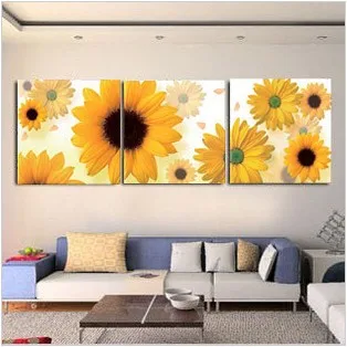 Заводской магазин Набор для вышивки крестиком тройной Цветущий подсолнух цветок