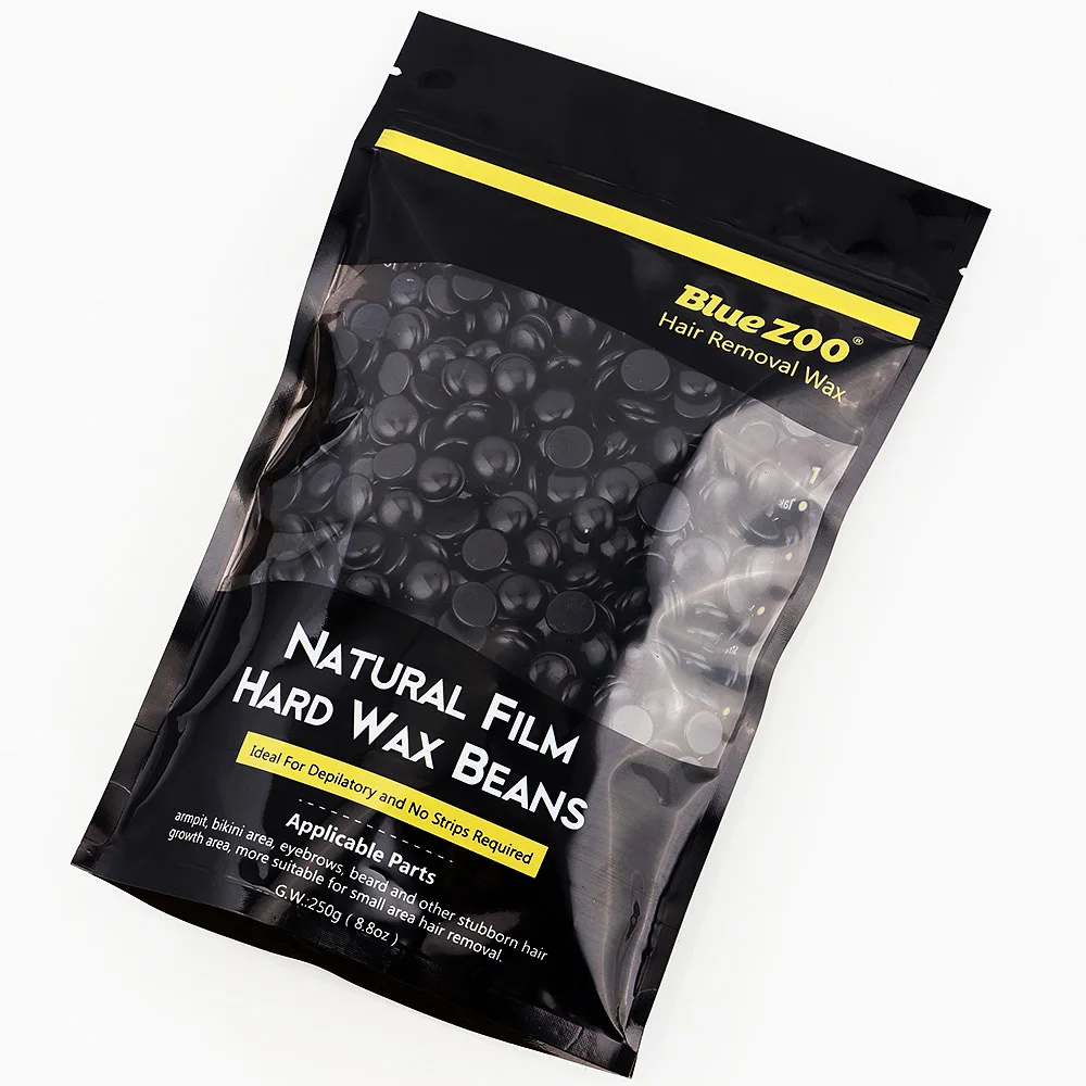 Blue ZOO Freeshipping 250g Black hair removal hard wax beans Nature Waxing Body Hair Removal | Красота и здоровье