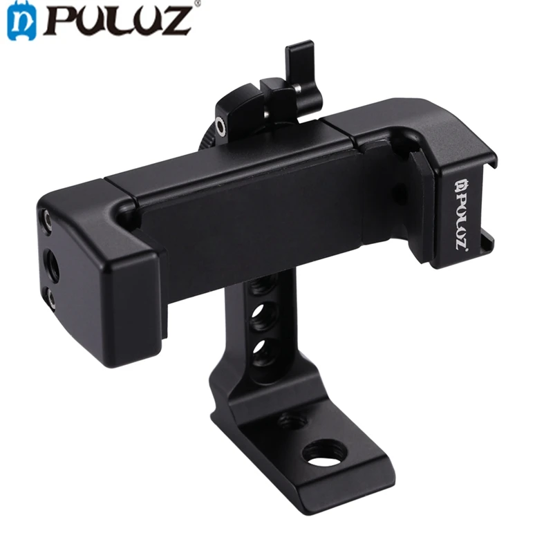 PULUZ PU367 вращающийся на 360 градусов универсальный металлический зажим для телефона