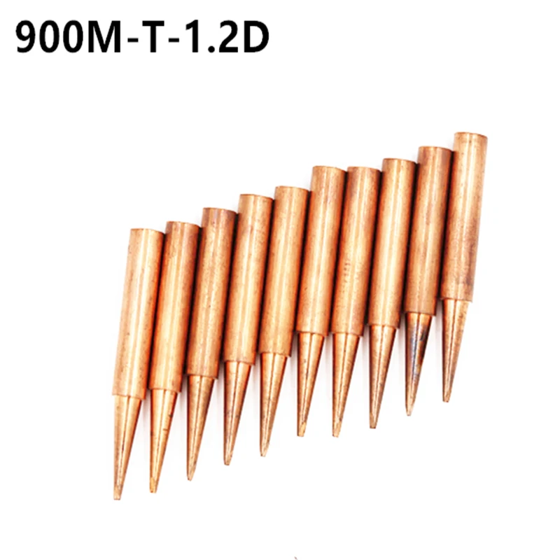 Набор наконечников для паяльника из чистой меди 900M T 1.2D 10 шт./лот серия без